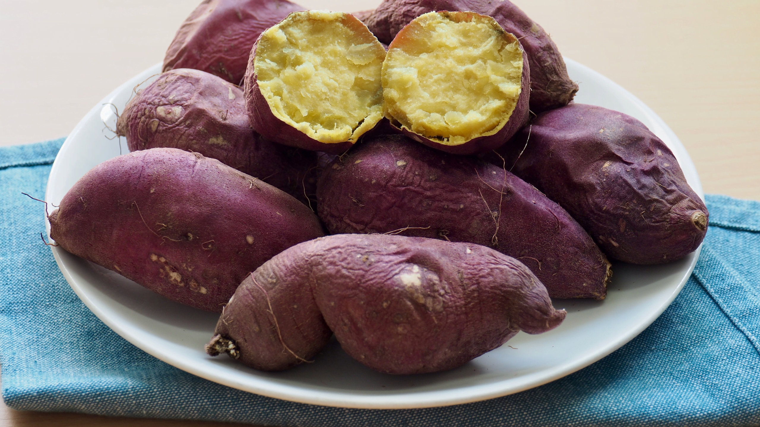 batata doce crocante que substitui o pão