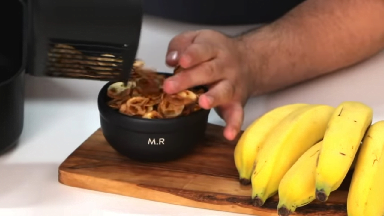 Como fazer banana chips na airfryer